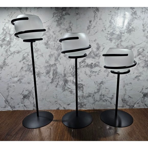 PartyLite Accents Nwob Partylite Wrought Iron Spiral Candle Holders